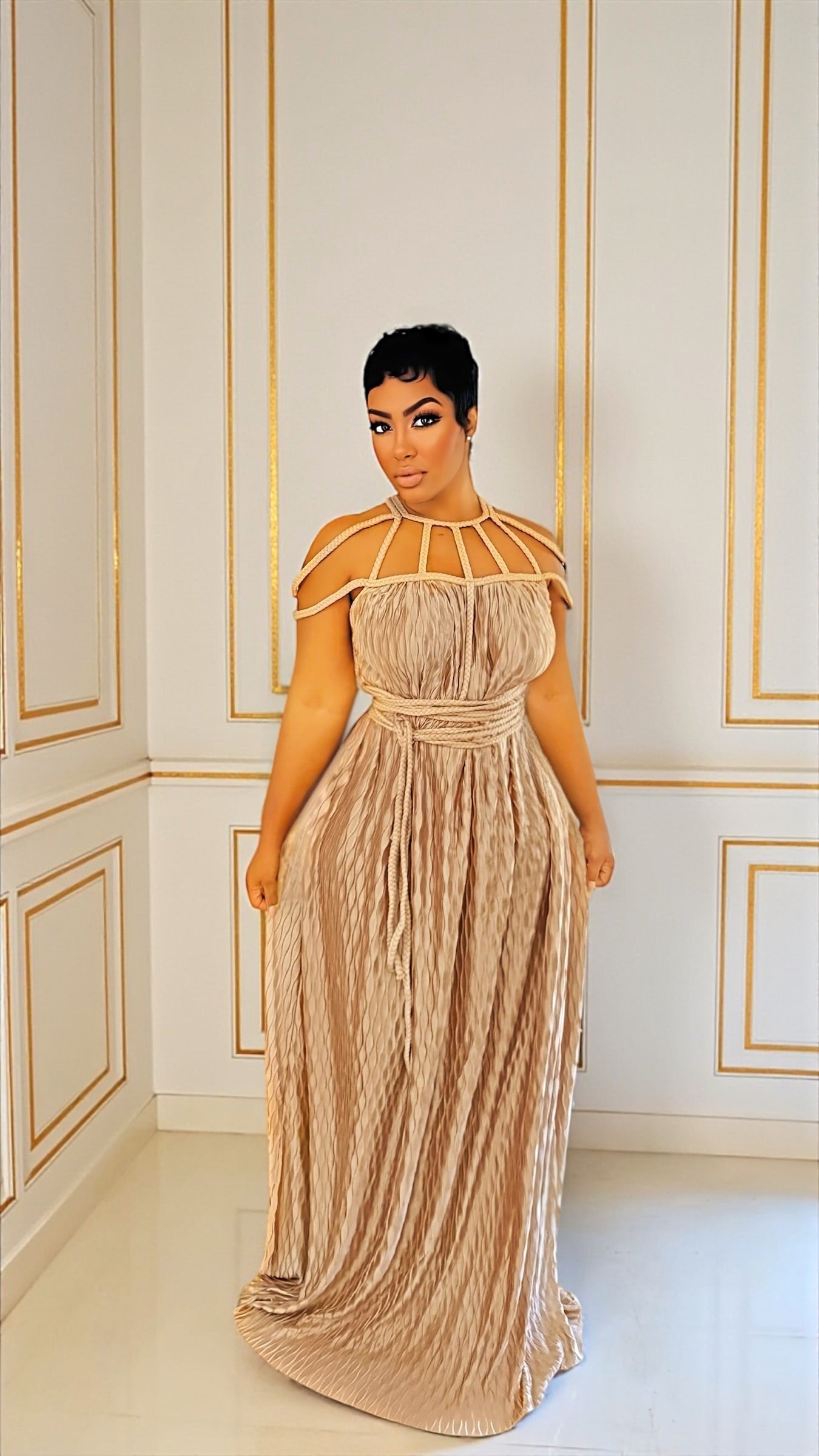 Nubian Braided Maxi Dress – FashionFreakssss