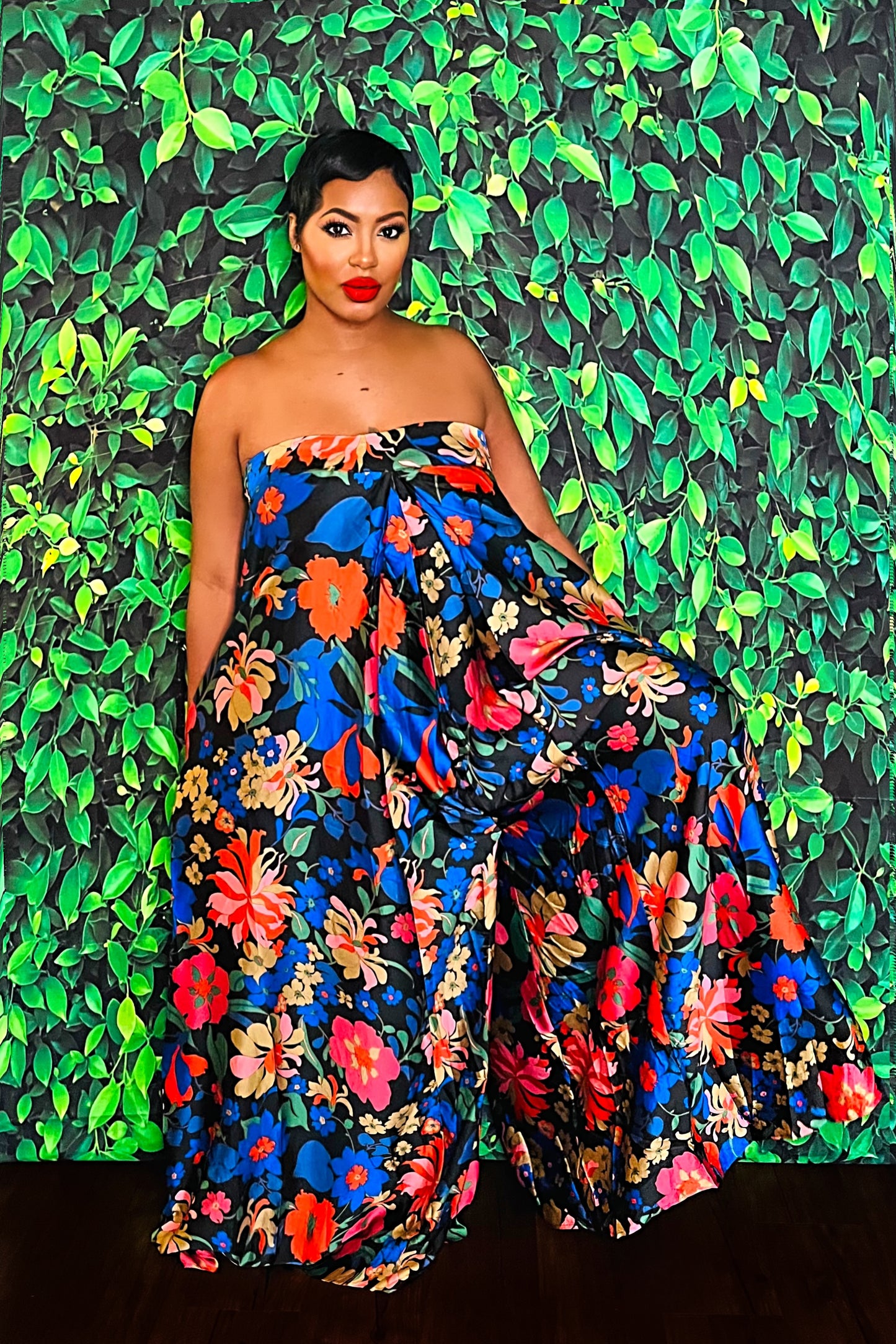 Silk Flora Jumpsuit