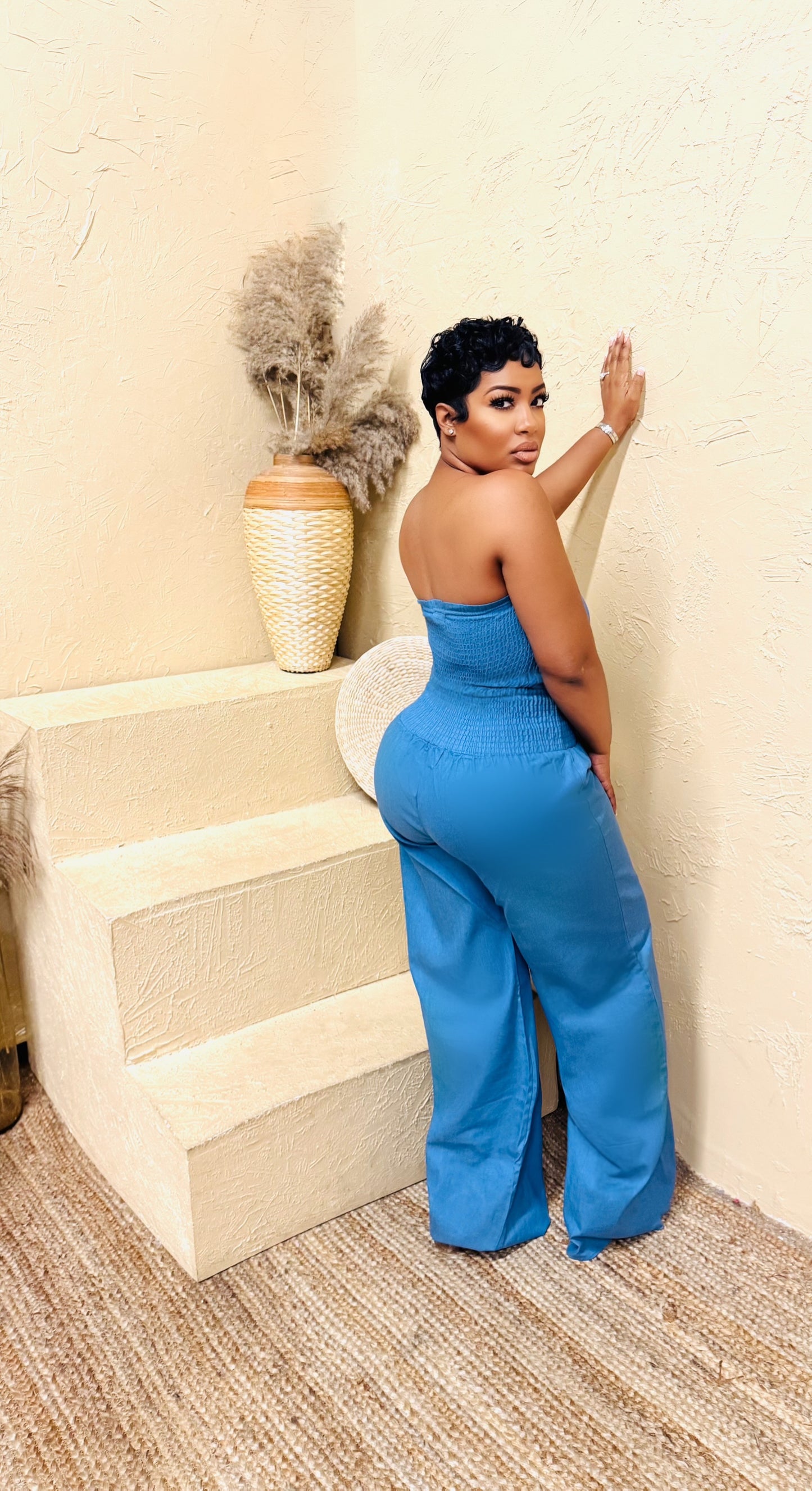 Main Squeeze Denim Pant Set