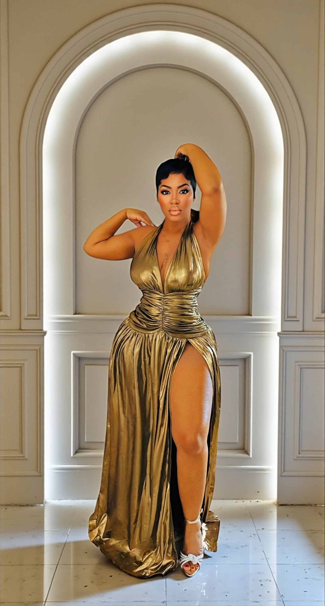 Golden Girl Maxi Dress FashionFreakssss Golden Girl Maxi Dress FashionFreakssss