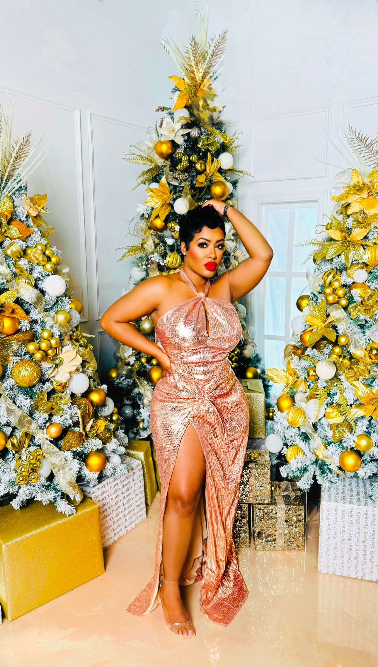 Star Studded Sequin Dress FashionFreakssss Star Studded Sequin Dress FashionFreakssss