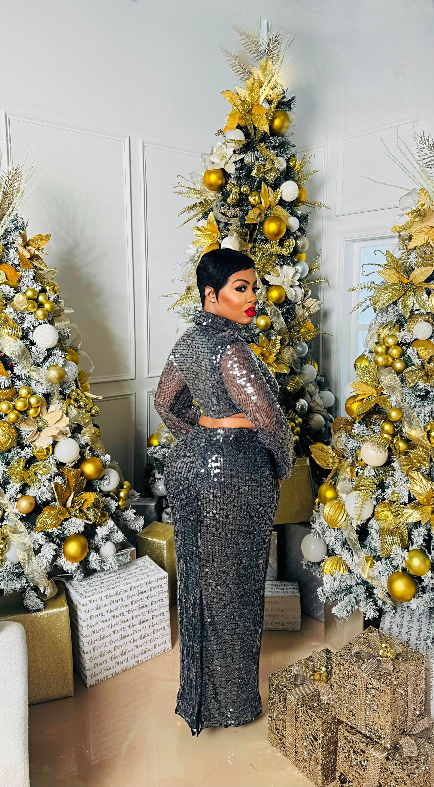 Galore Sequin Skirt Set