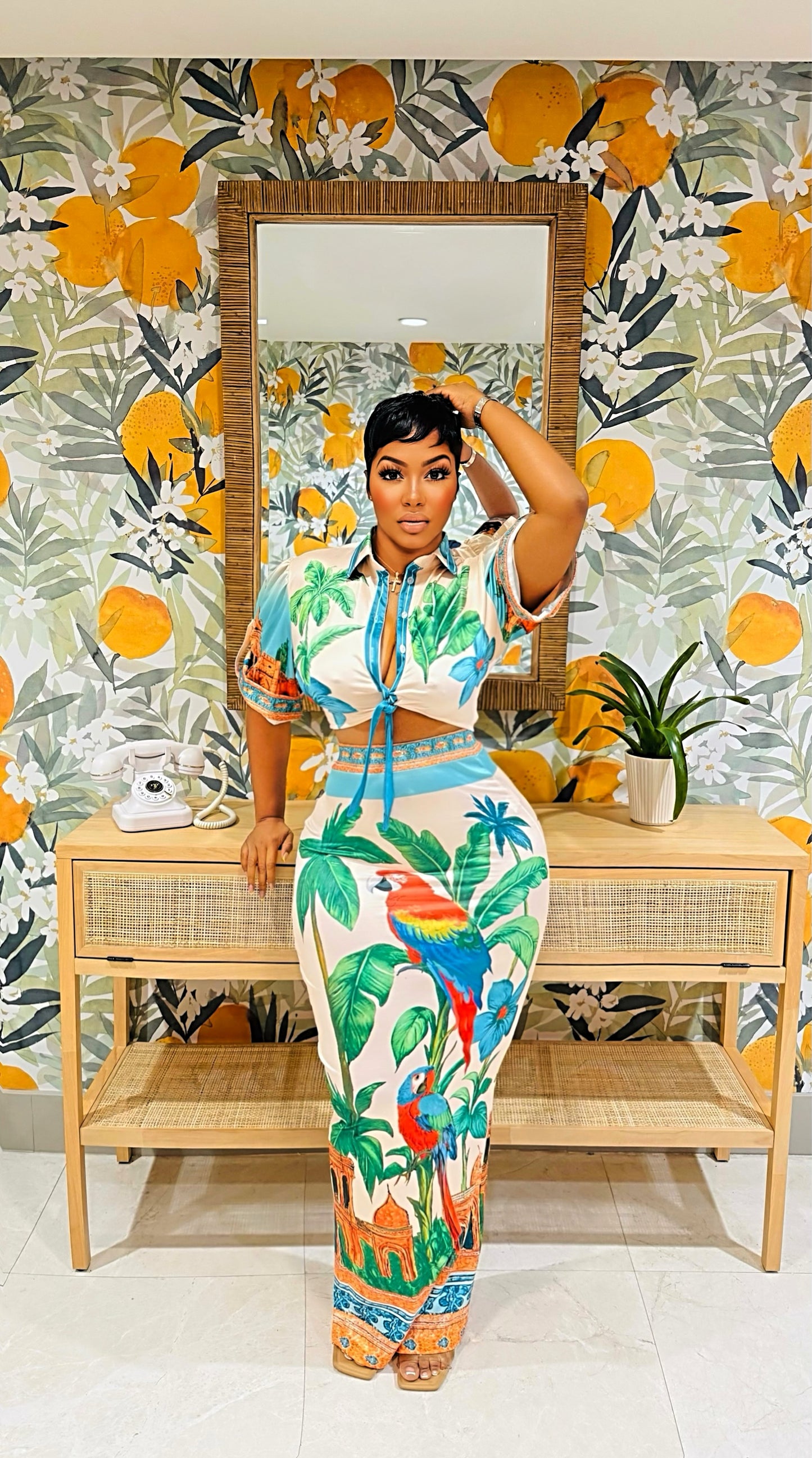 Palm Bay Skirt Set
