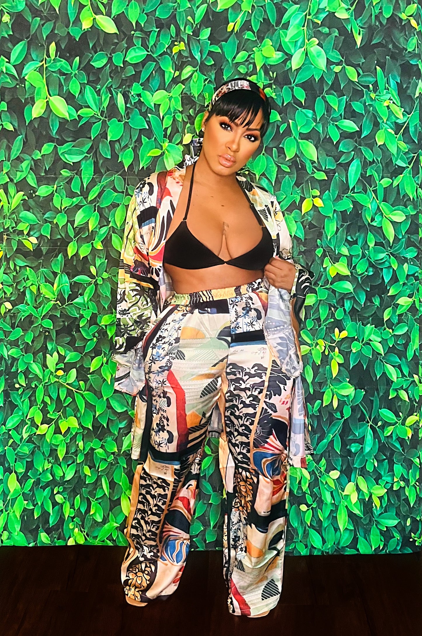 Silk Paradise Kimono Set
