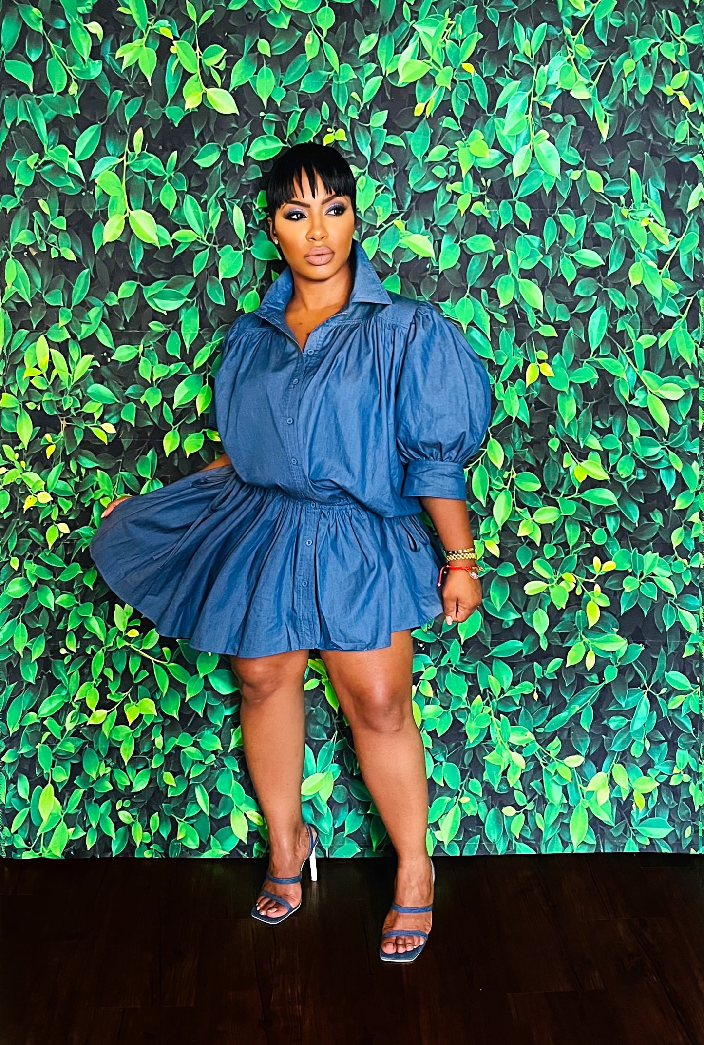 Unbalanced Denim Tunic