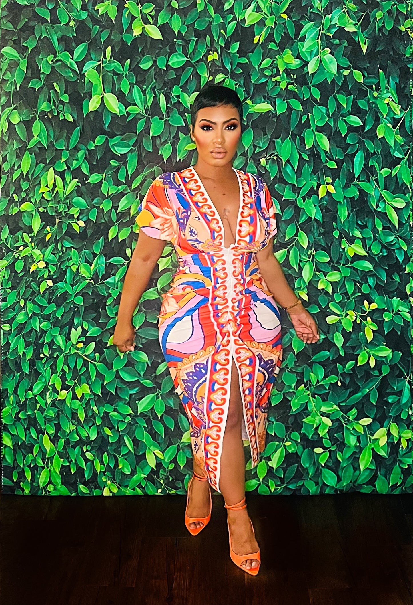 Colors Of Beauty Midi Dress