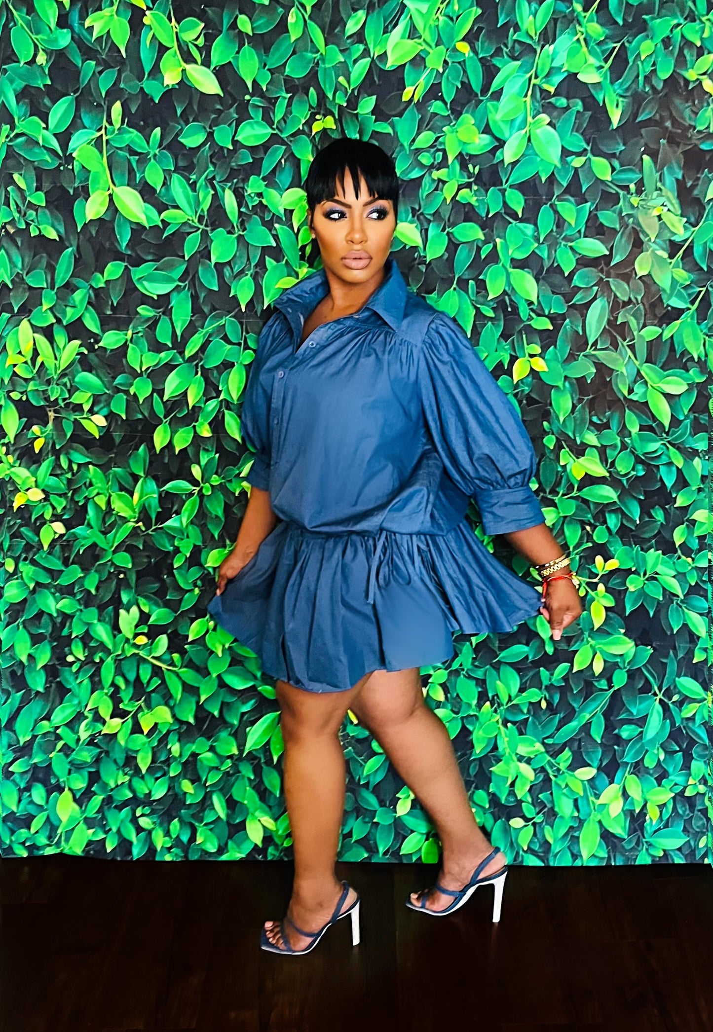 Unbalanced Denim Tunic