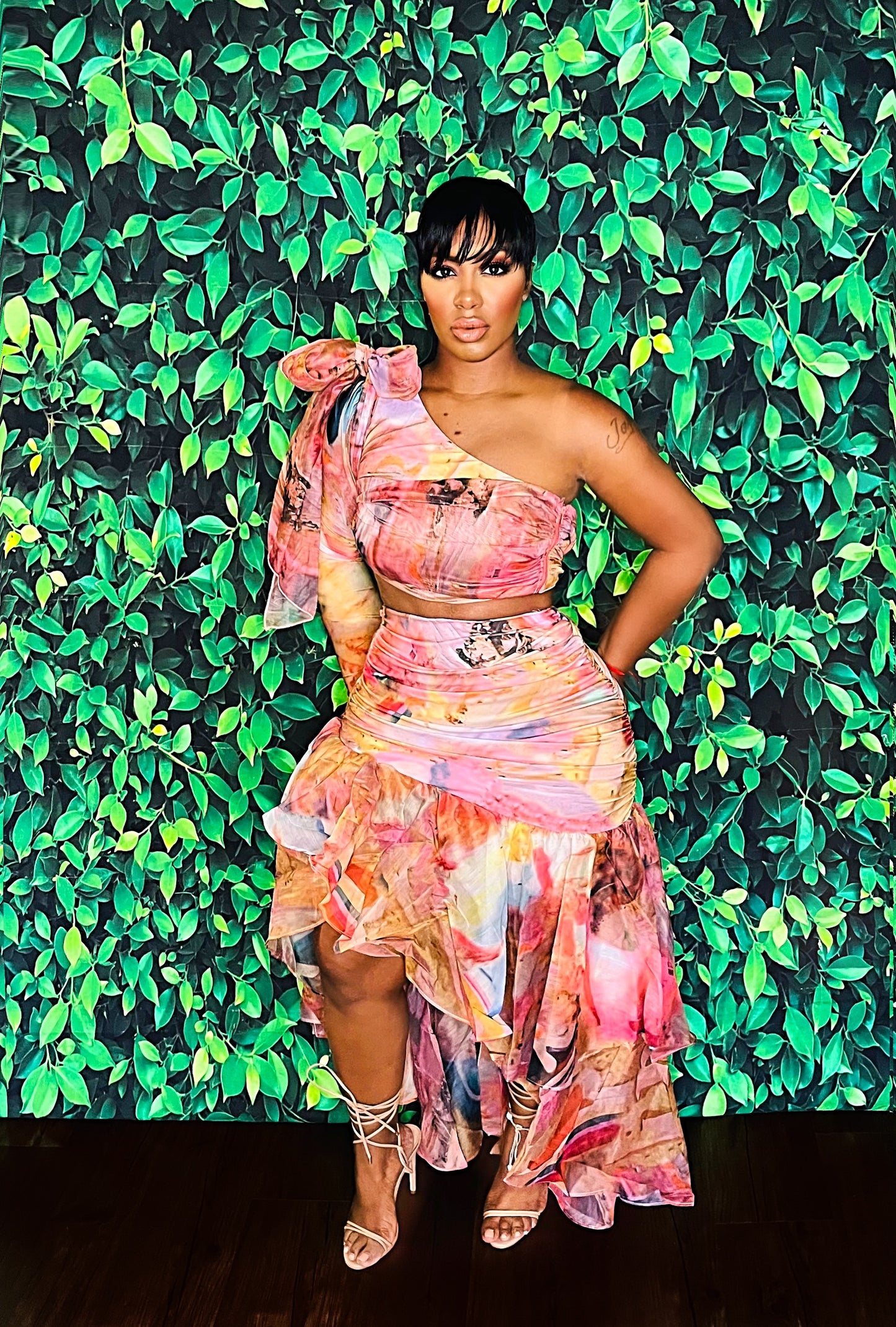 Marble Galore Skirt Set