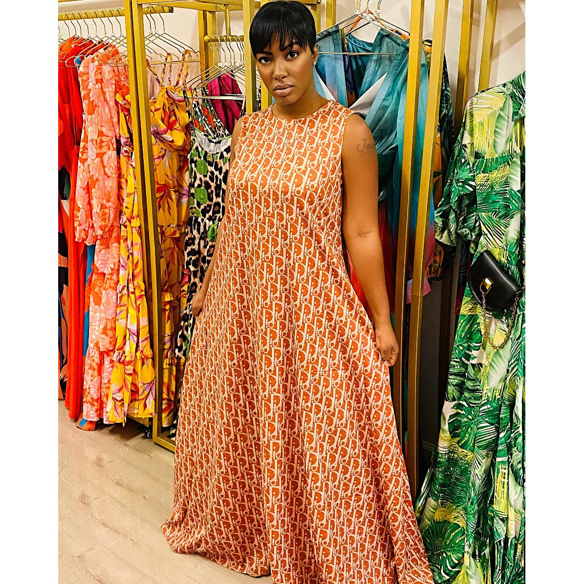 Ms Dior Inspired Maxi Dress