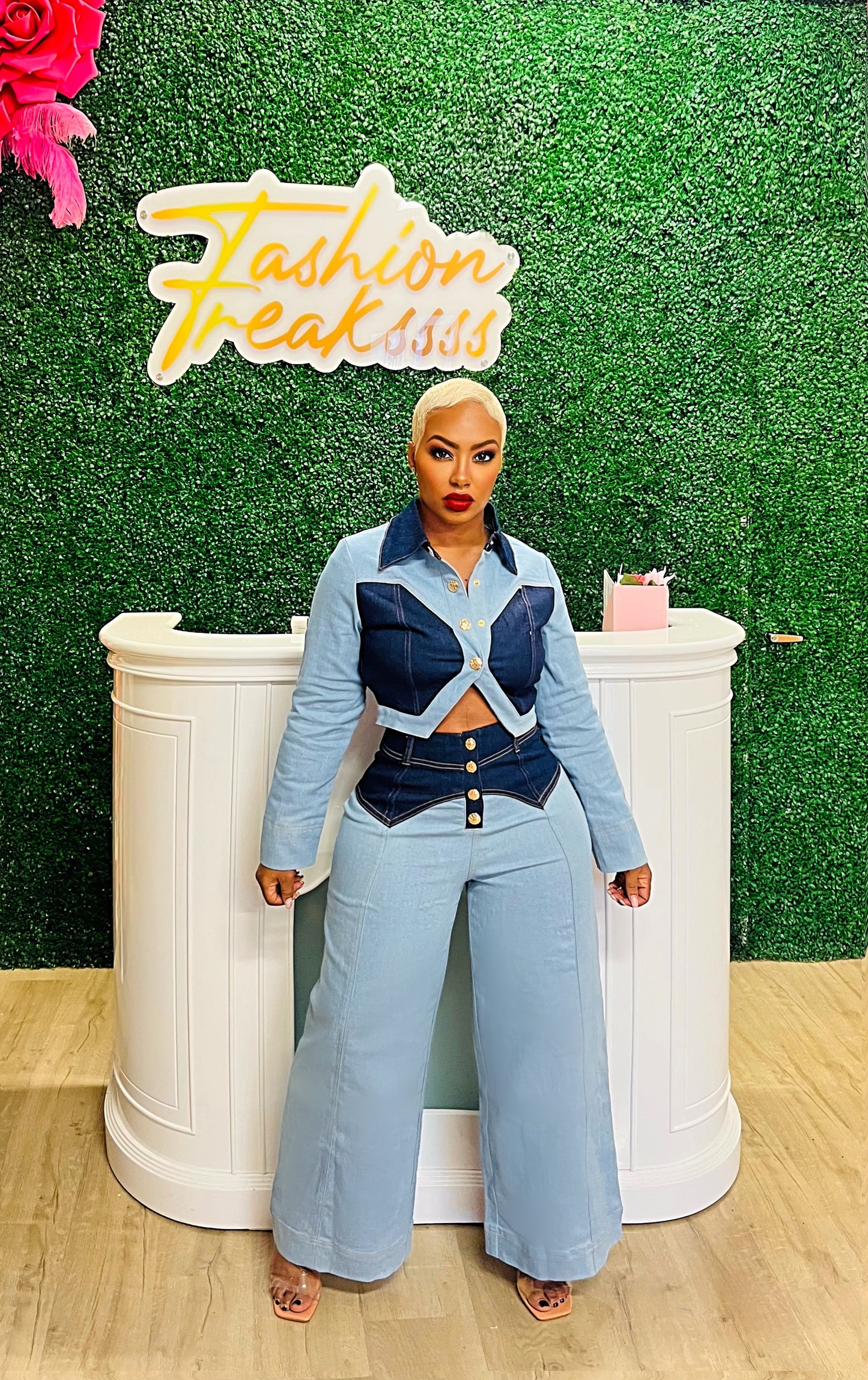 Denim Mania Pant Set
