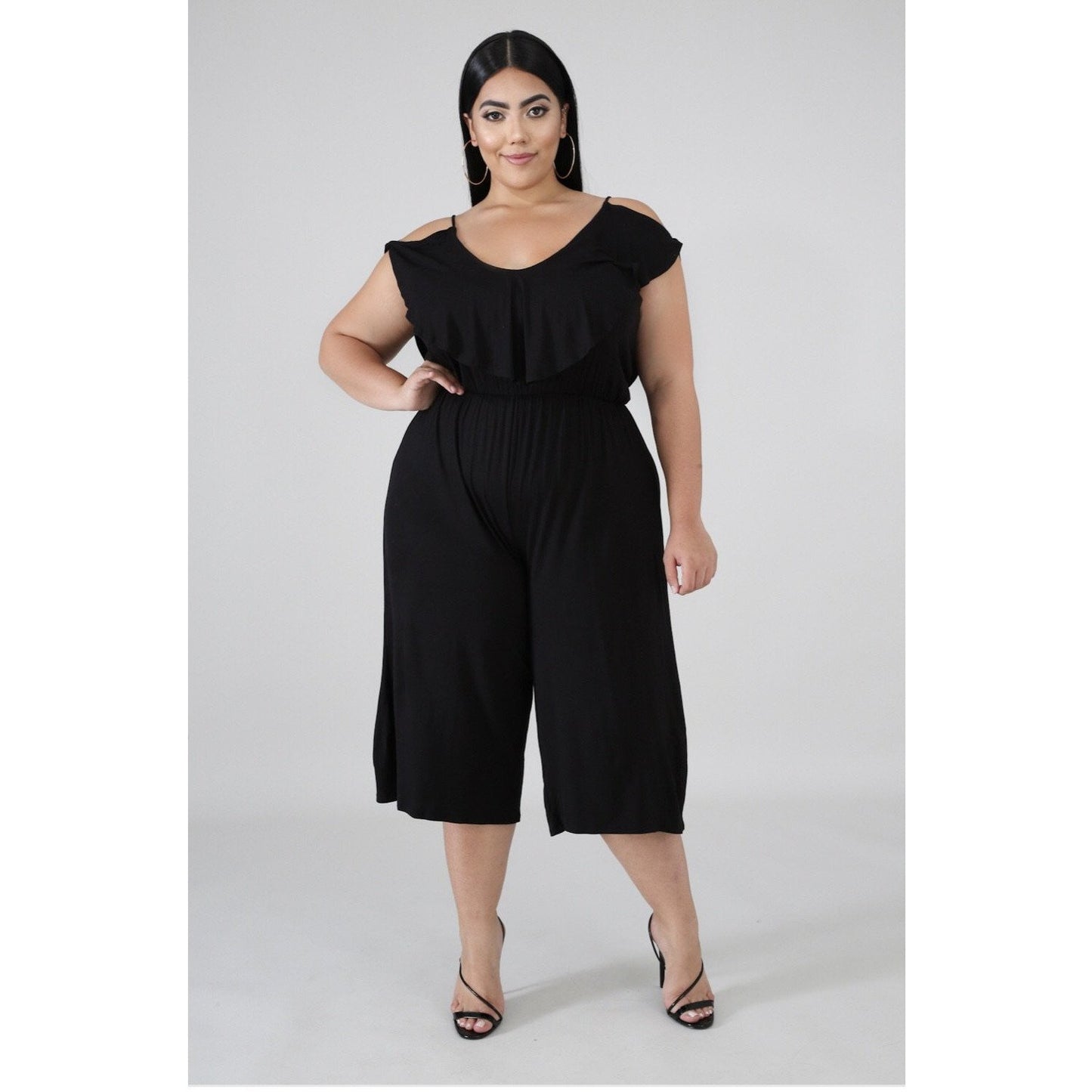 Plus Ruffle Jumpsuit