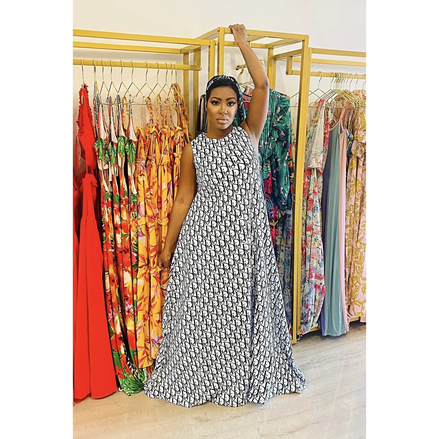 Ms Dior Inspired Maxi Dress