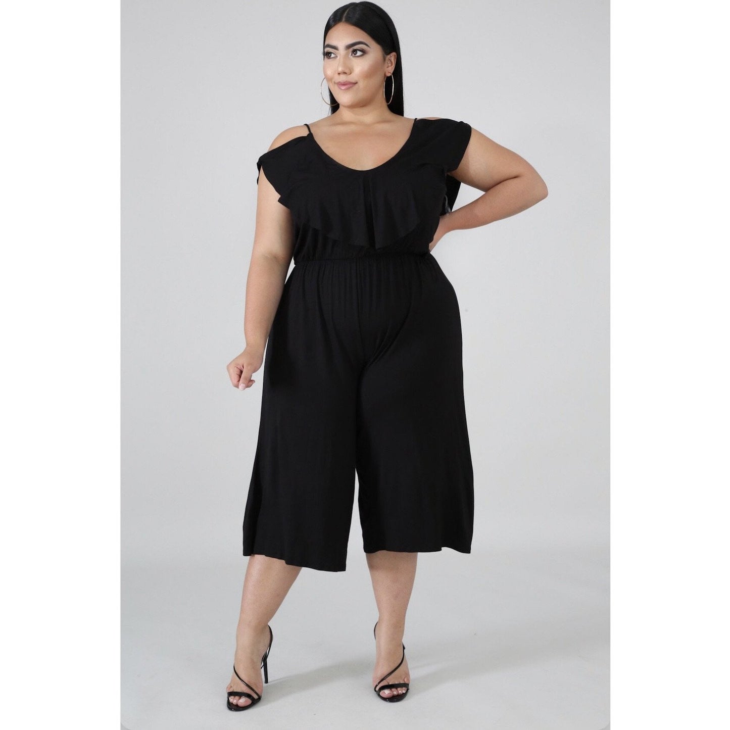 Plus Ruffle Jumpsuit