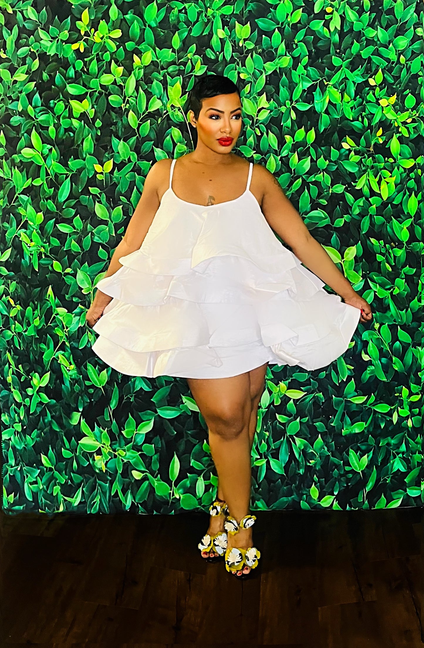 Rose Petal Tent Dress