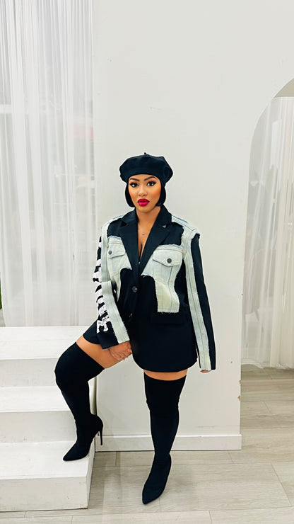 On The Edge Denim Blazer