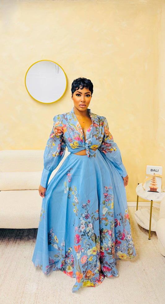 Floral & Chic Skirt Set