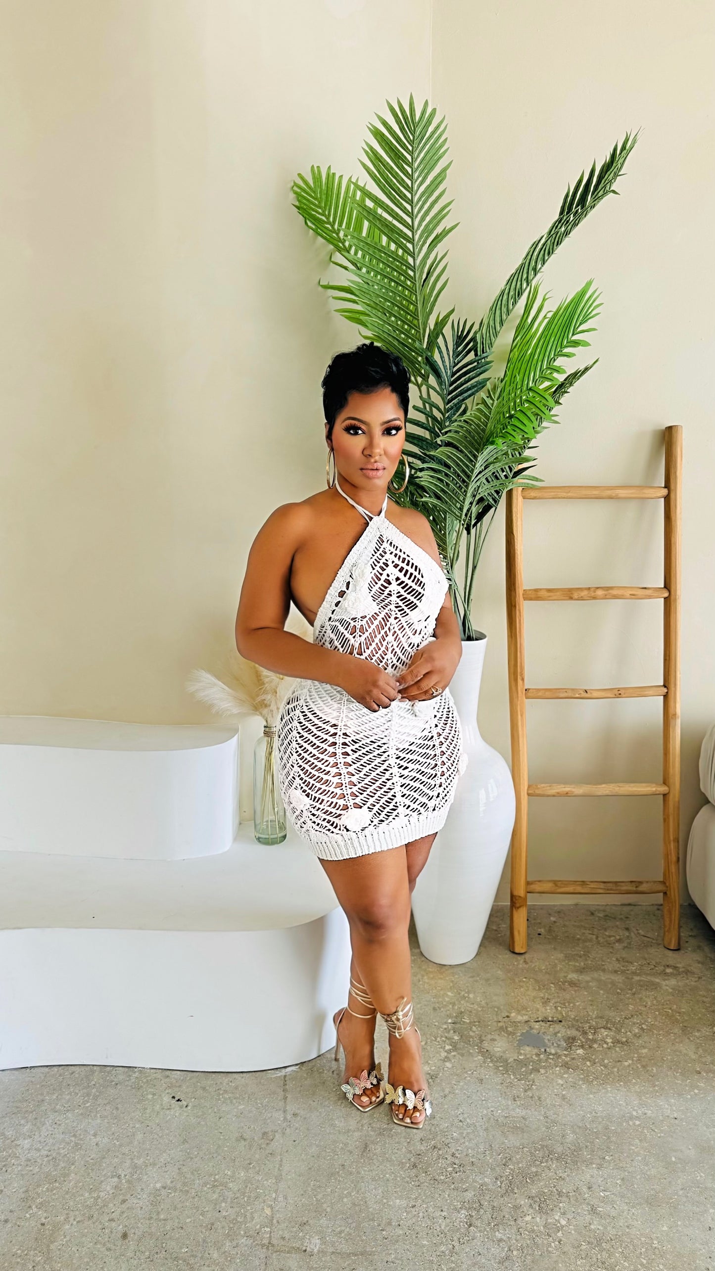 Just In Case Crotchet Dress