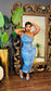 Denim Mirage Midi Dress