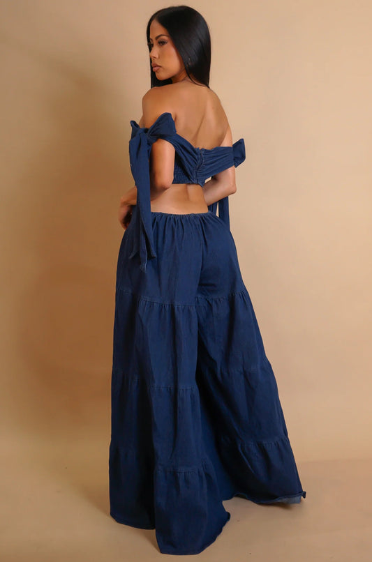 Denim Boho Jumpsuit