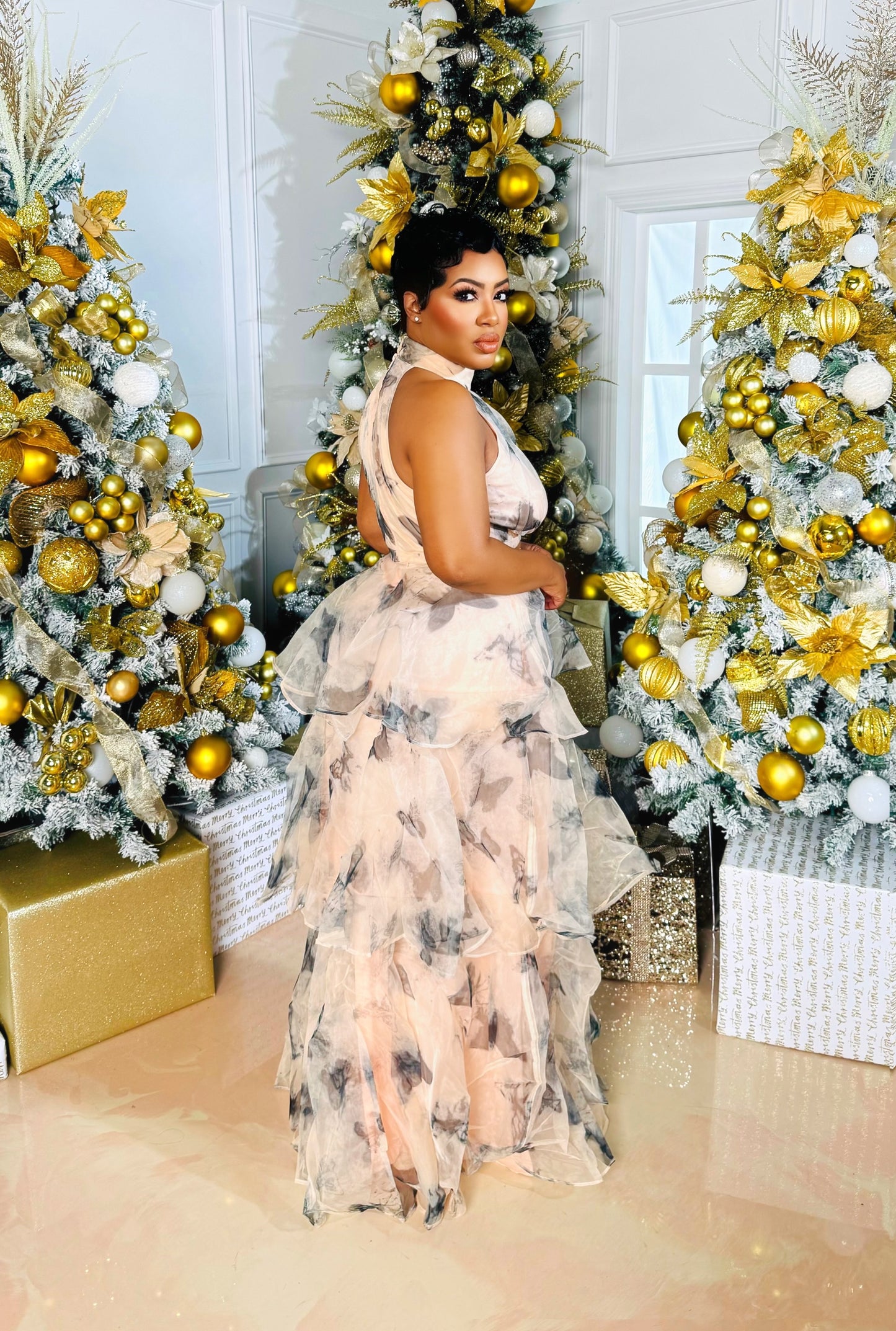 Butterfly Tier Skirt Set