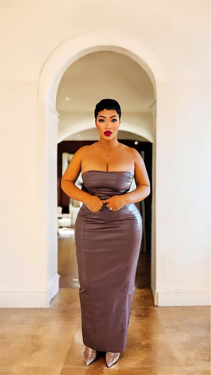 Angie Leather Dress