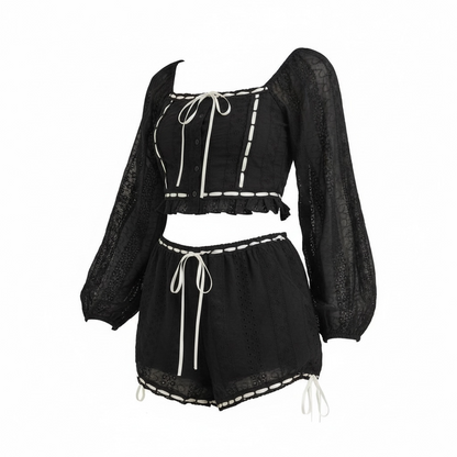 Lucy Eyelet Short Set