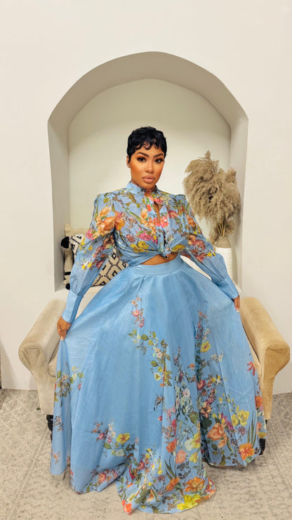 Floral & Chic Skirt Set