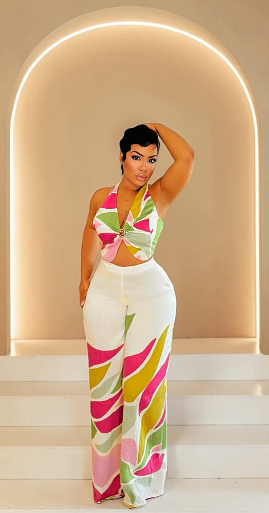 Beautiful Abstract Pant Set