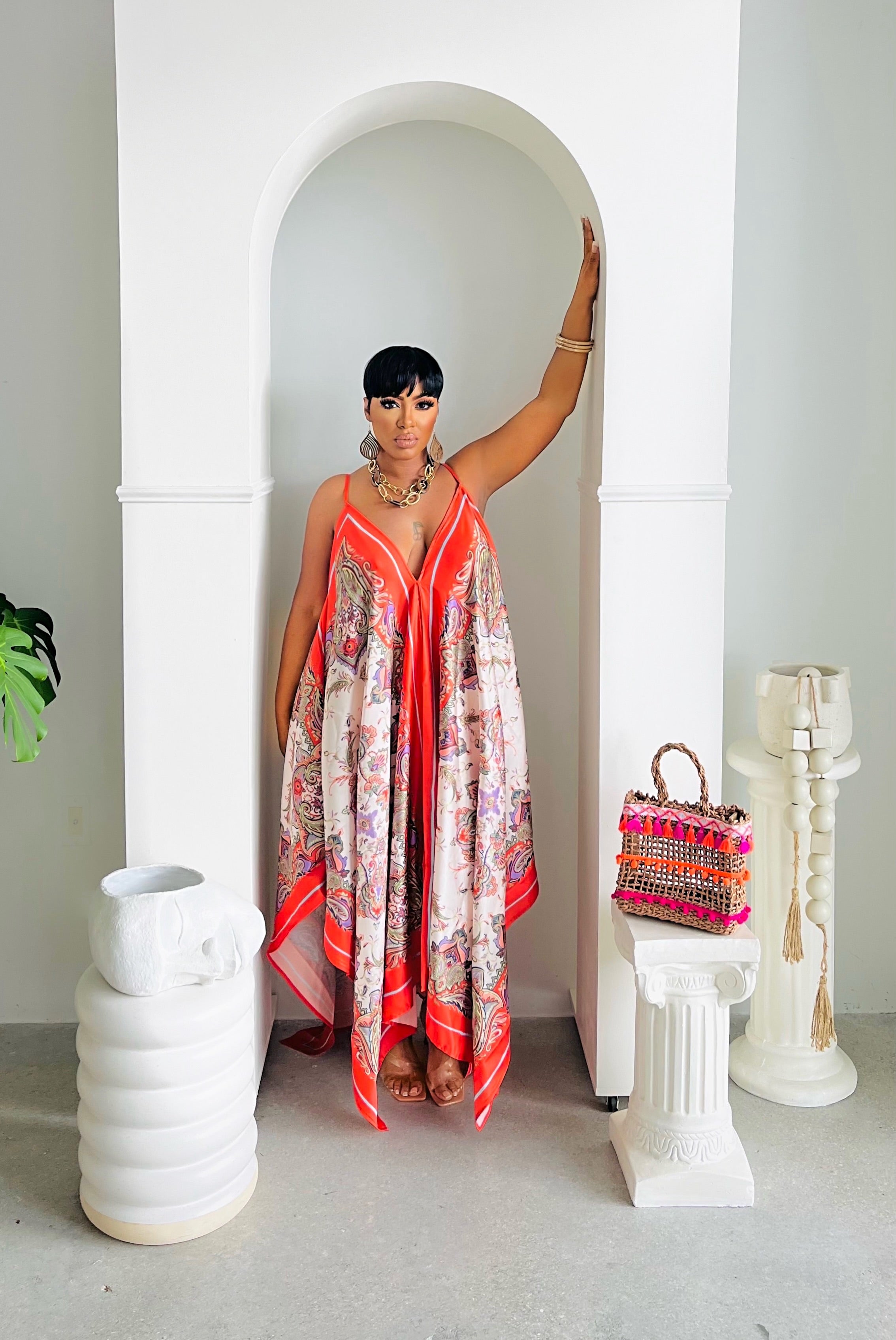 Ambrosia Scarf Dress – FashionFreakssss