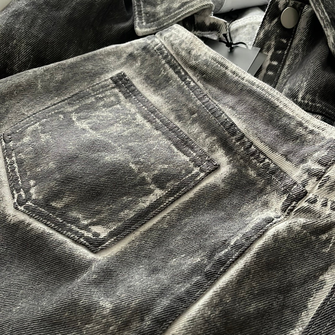 So Faded Denim Jacket Set