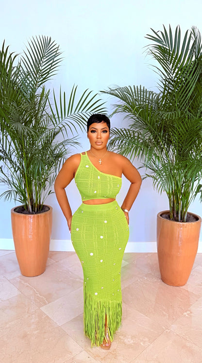 Above & Beyond Knit Skirt Set