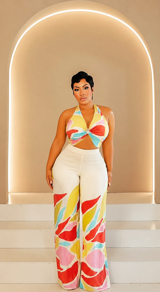 Beautiful Abstract Pant Set