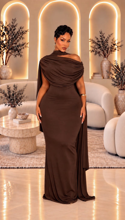 Alexis Wrapped Maxi Dress