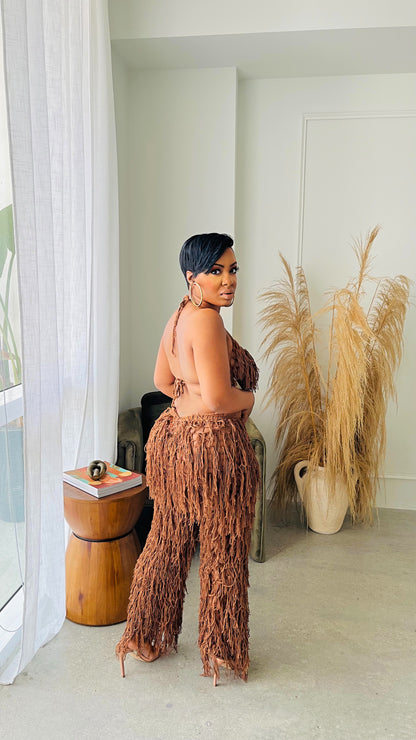 Shagged Up Coverup Pant Set