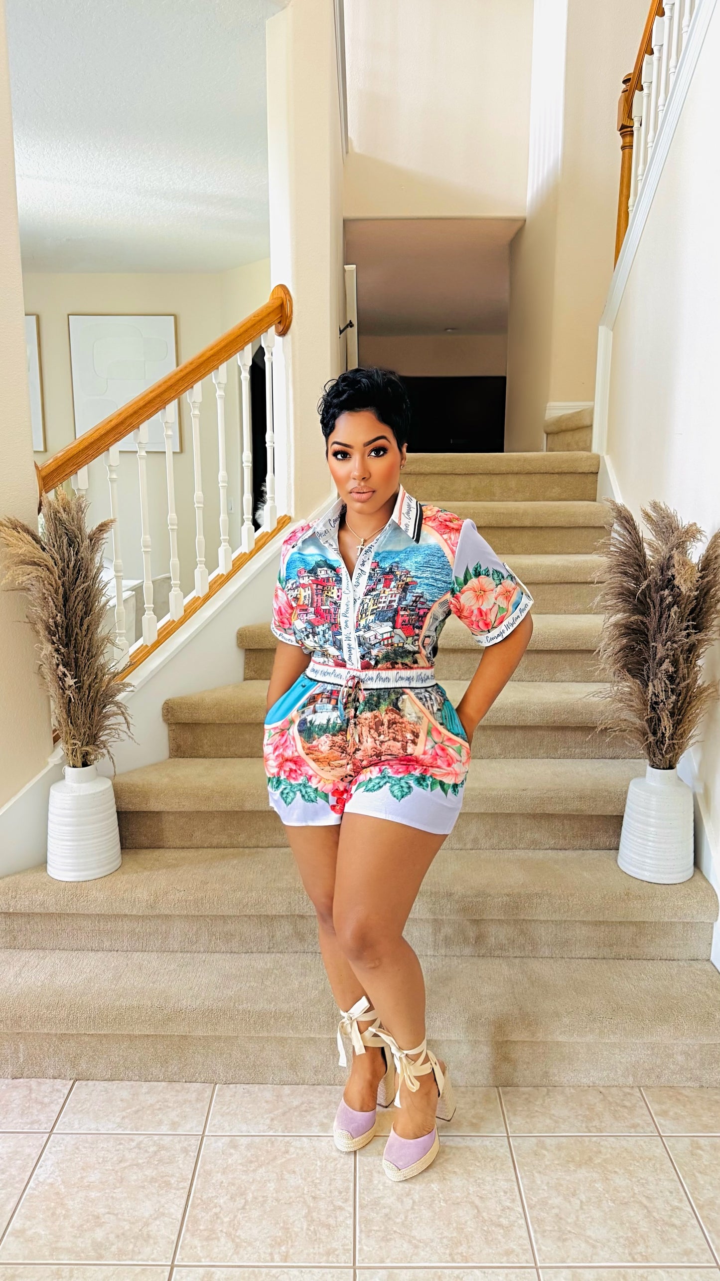 Floral City Short Set