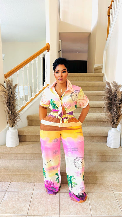 Purple Skies Pant Set