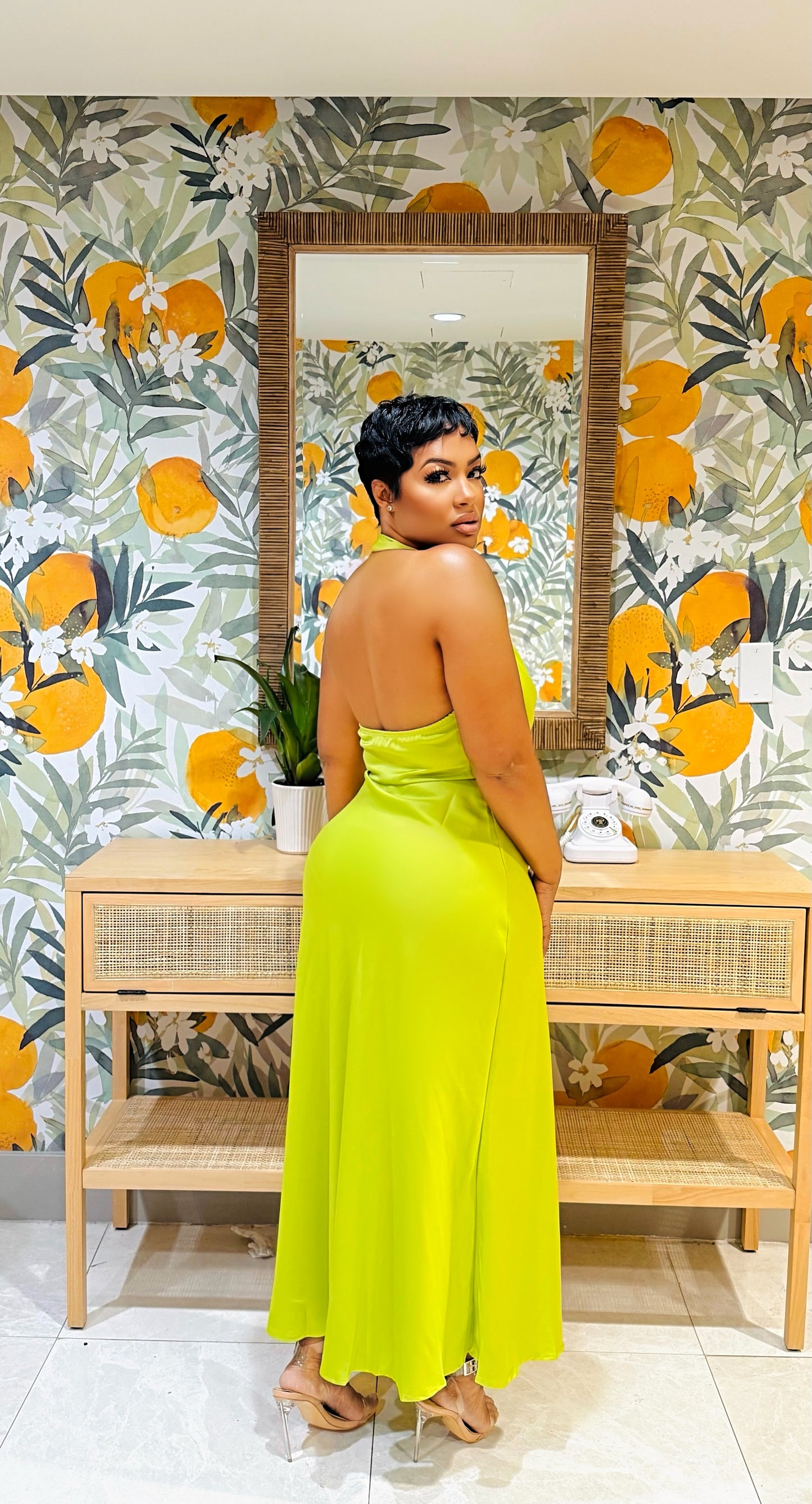 Sleek Silhouette Midi Dress