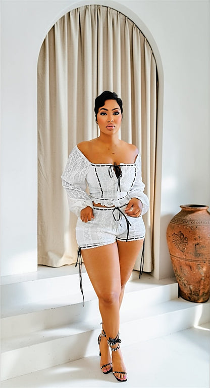 Lucy Eyelet Short Set