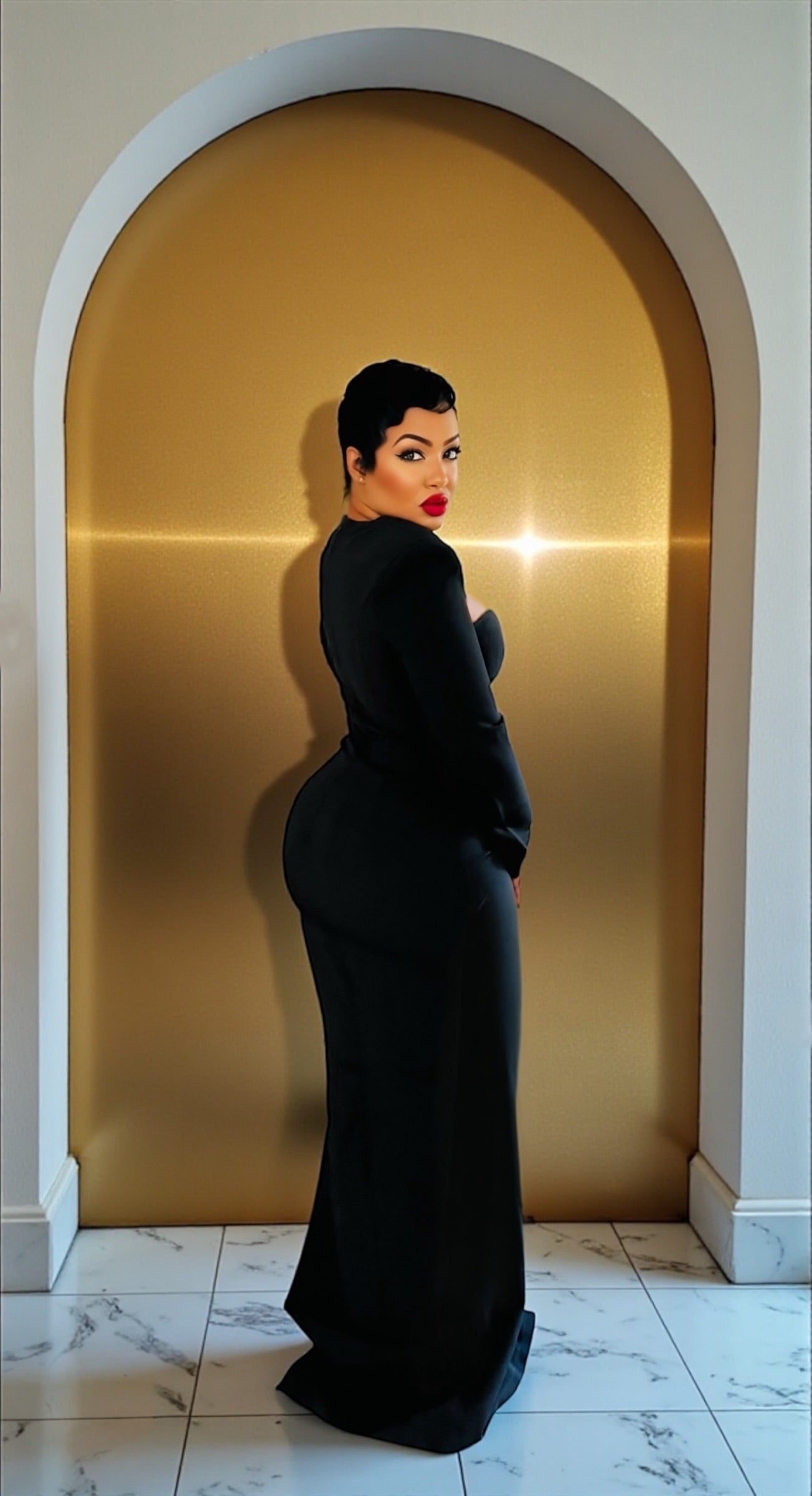 Desline Caged Maxi Dress