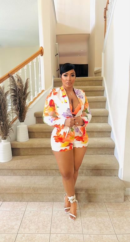 Burst Of Colors Short Set