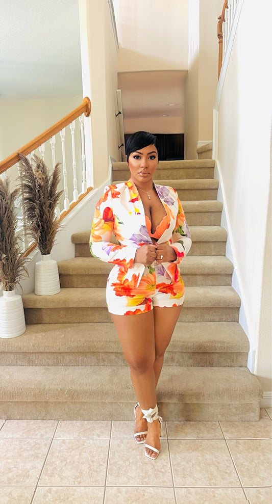 Burst Of Colors Short Set