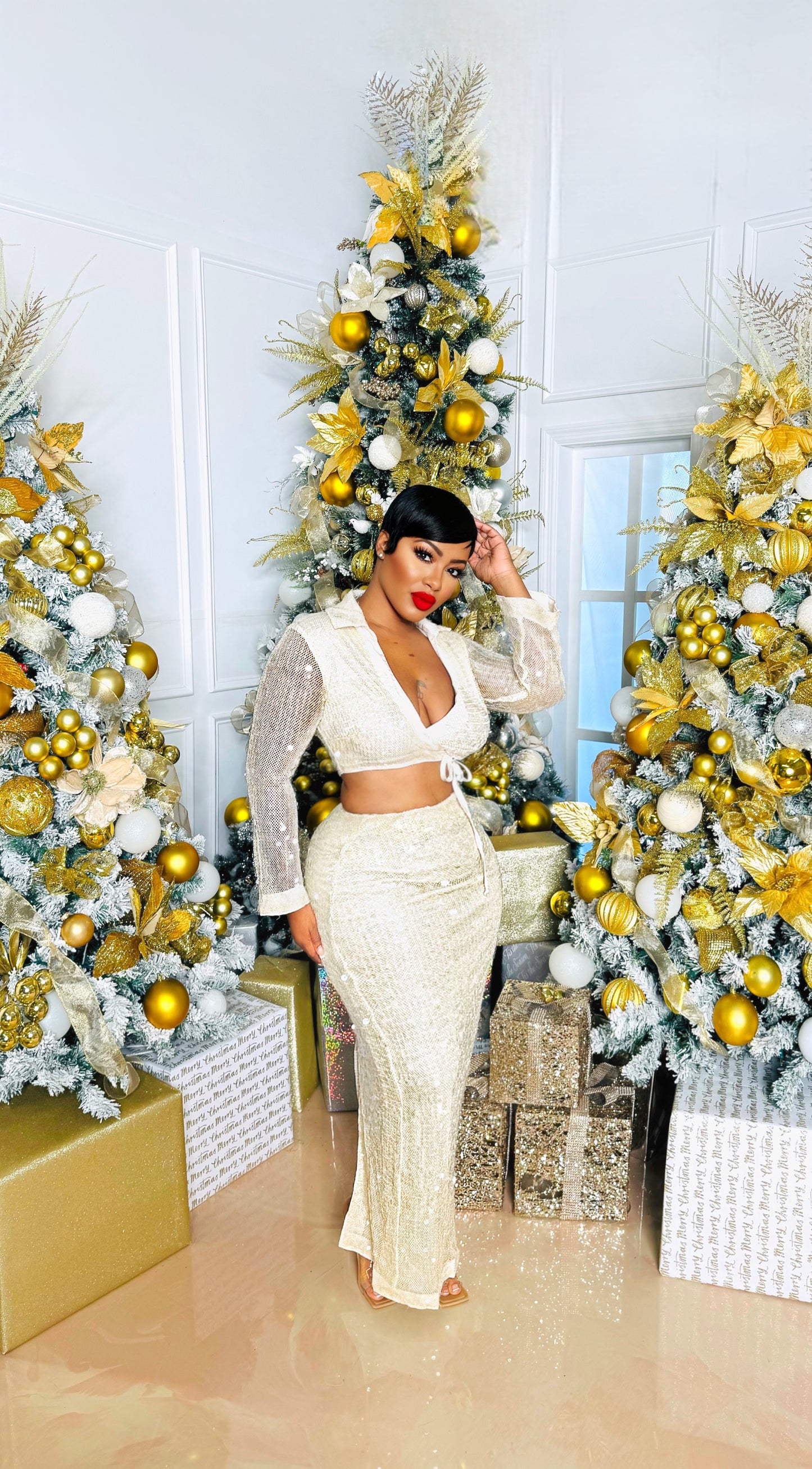 Galore Sequin Skirt Set