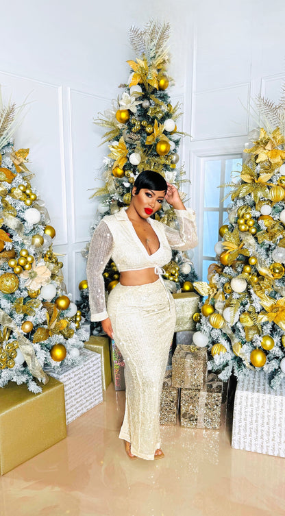 Galore Sequin Skirt Set