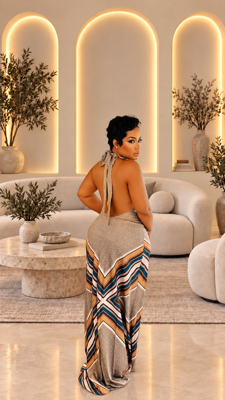 Chevron Dream Maxi Dress