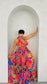 Tropical Fest Pleated Maxi Dress