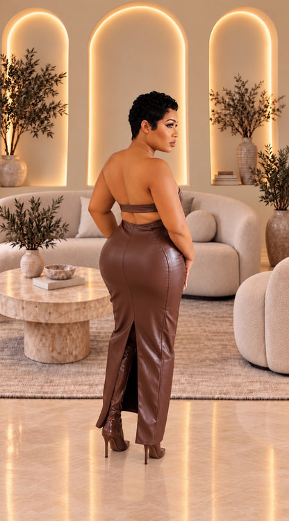 Angie Leather Dress