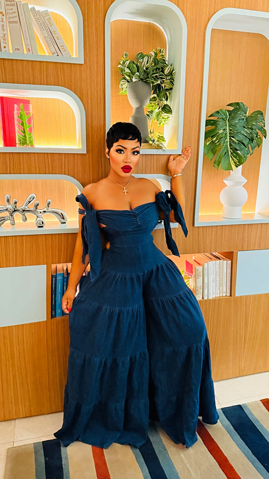 Denim Boho Jumpsuit
