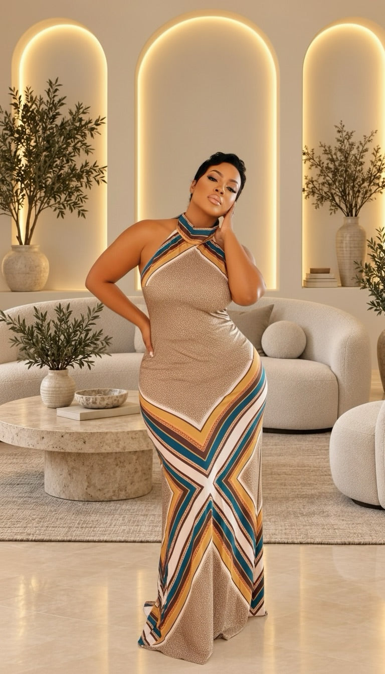 Chevron Dream Maxi Dress