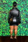 Mary Pop’n Leather Mini Dress