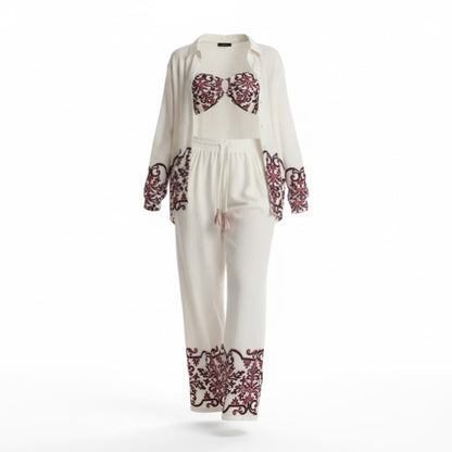 Sophie Embroidered Pant Set